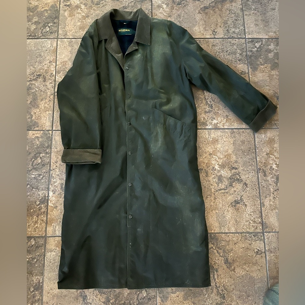 Vintage Fermoy of Ireland Collection Oiled Trench Coat.